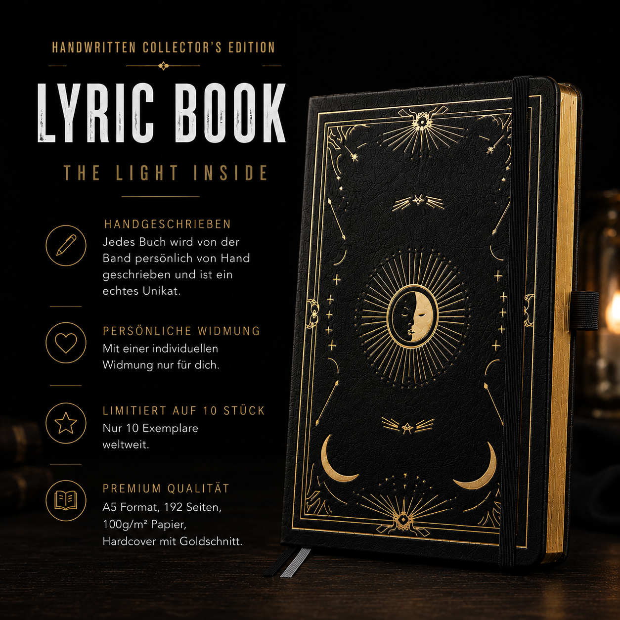 PREORDER - The Light Inside - Handwritten Collectors Edition Lyric Buch